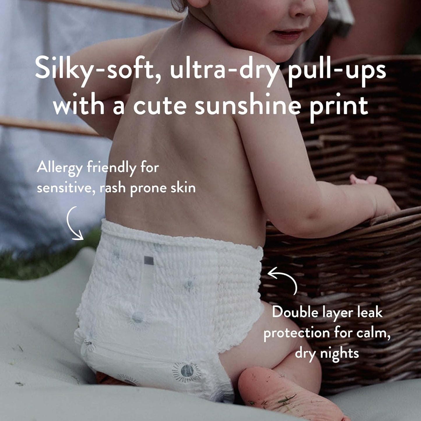Joonya Pull-Up Pants Baby Diapers, Size 5 XL (24-37 lb) - 1 Bag of 23 - NonToxic, Eco-Friendly, Ultra Slim, Overnight Use - Made in Denmark