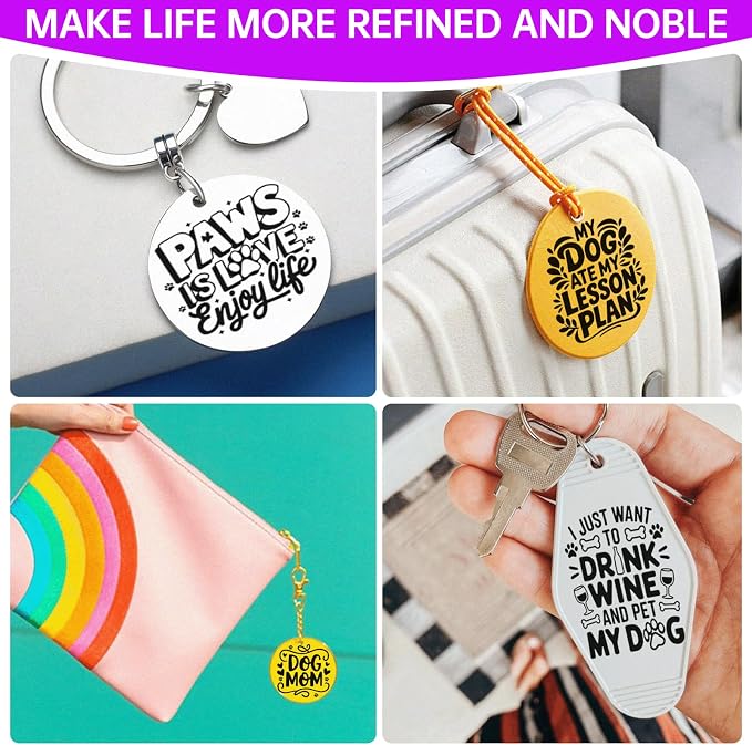 48PCS UV DTF Stickers Dog Quotes Transfer Sticker
