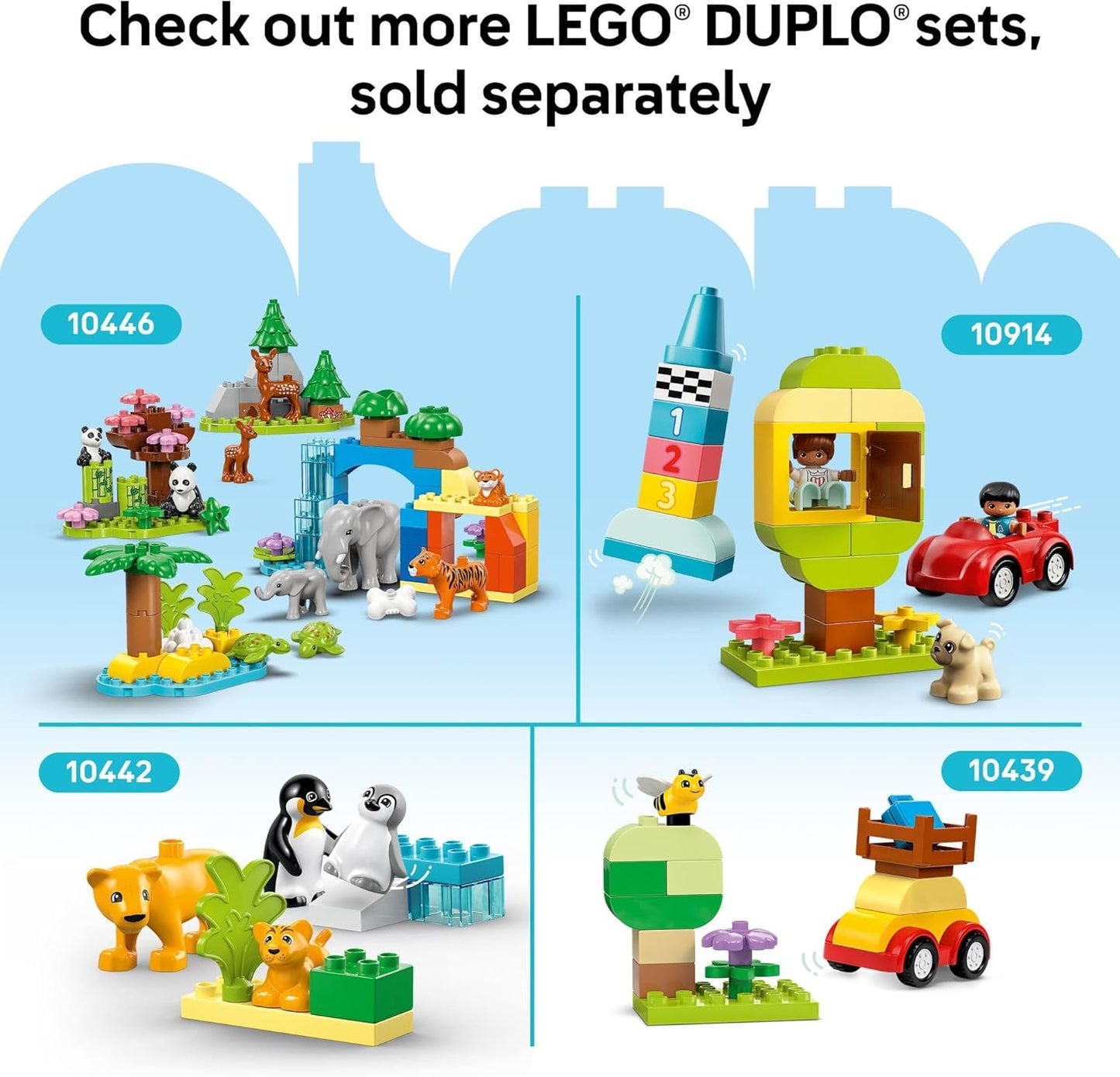 LEGO DUPLO Green Building Plate - Learning and Educational Building Toy for Toddlers, Preschool, Boys and Girls, Ages 1.5+ - Gift Ideas for Birthdays - 10460
