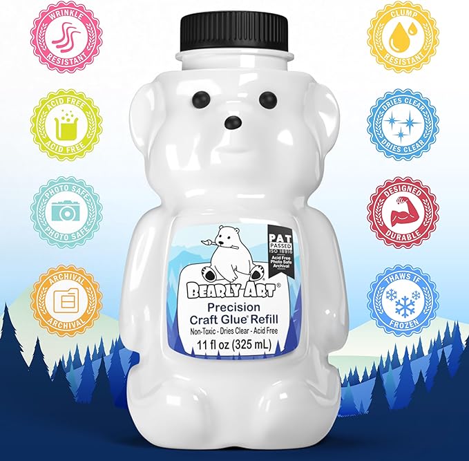 Bearly Art Precision Craft Glue 11fl oz Refill