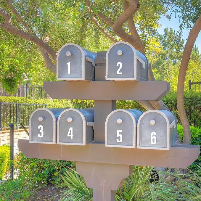 Letter Stickers, Mailbox Numbers, 4 Inch Waterproof Vinyl Alphabet | 4 Inch
