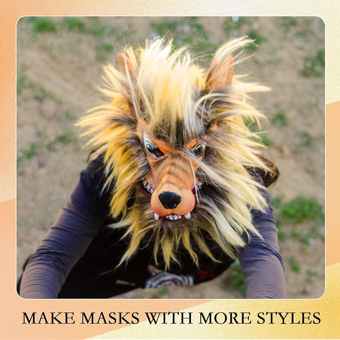 Seenelling DIY Therian Mask Kit Blank Cat Mask