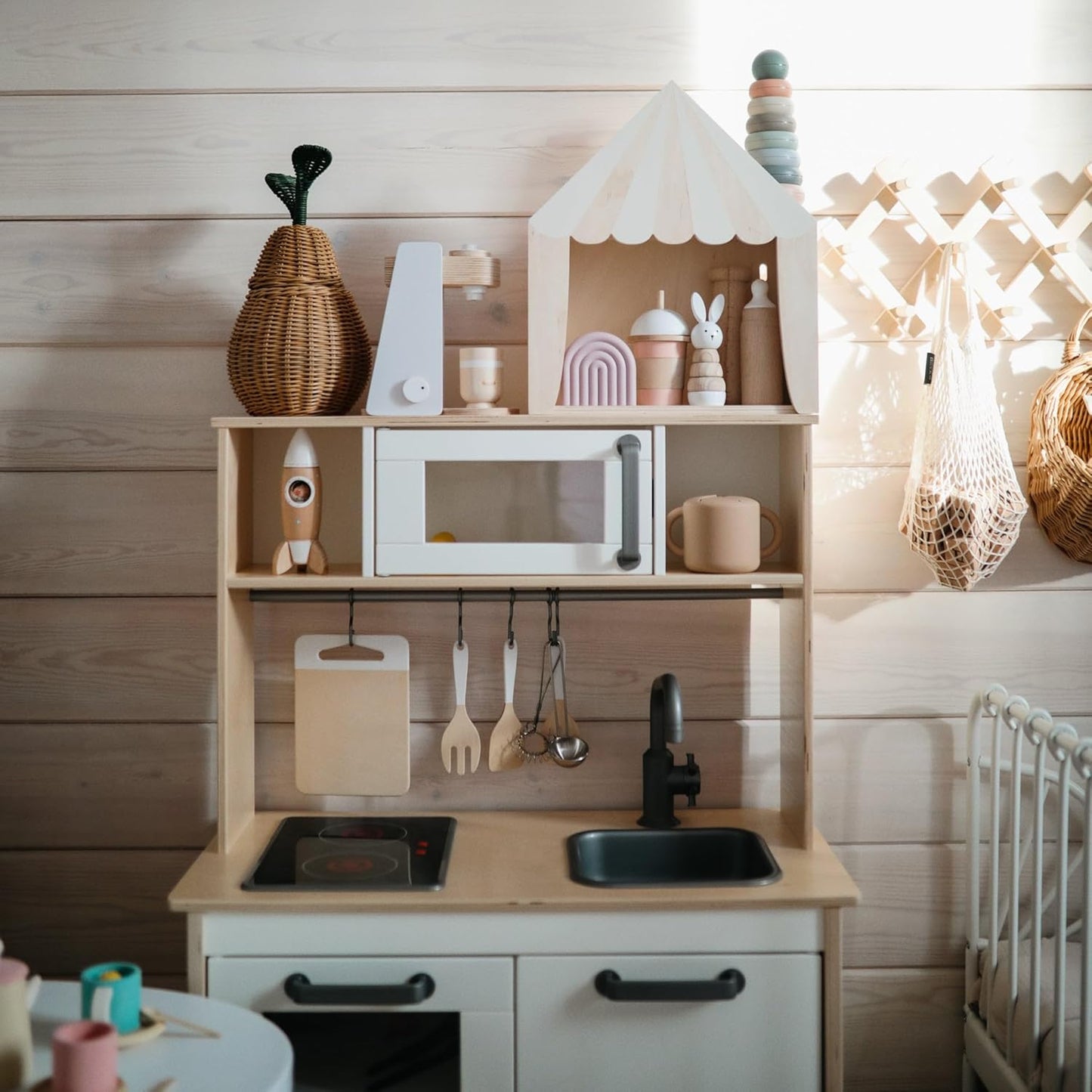 mushie Stacking Rings Toy | Made in Denmark (Rustic)