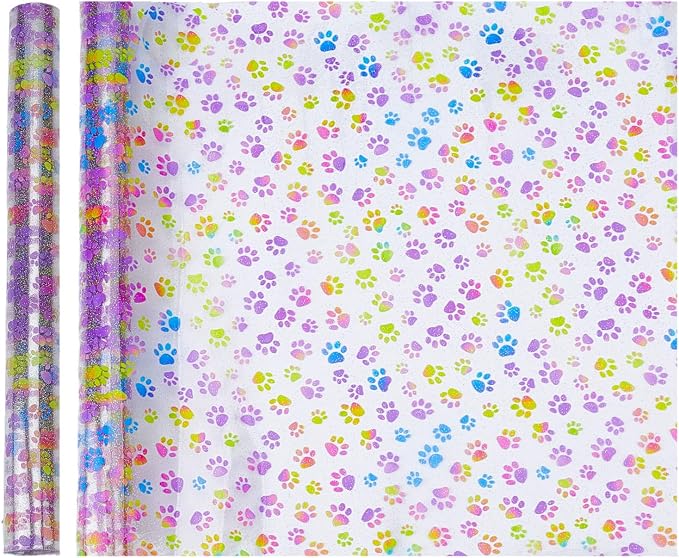 Printed TPU Jelly Faux Leather, 11.8 x 47.2 Inch Transparent Clear Jelly Vinyl