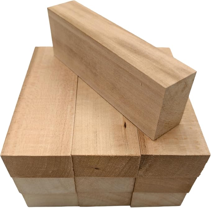 10PCS Basswood Carving Blocks, Whittling Wood Carving Kit, Unfinished Wooden