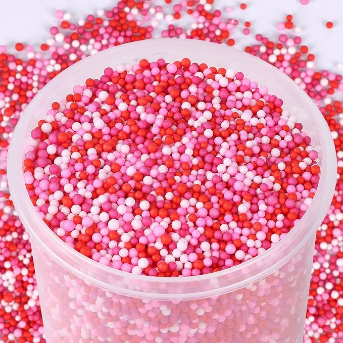 CCINEE 80000 Pieces Foam Balls Slime Supplies Colorful Foam Beads 2-3mm