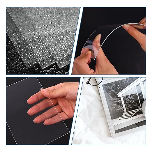 TKOnline 40 PCS Plexiglass Sheets, Invitations, Poster Frames Plastic Board