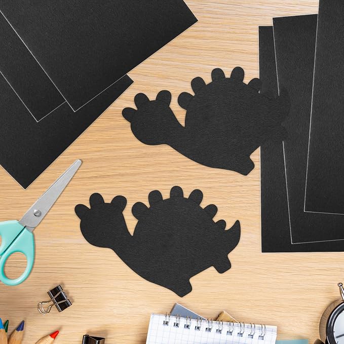 10PCS Black Self Adhesive Felt Fabric Sheets Sticky Felt Sheets