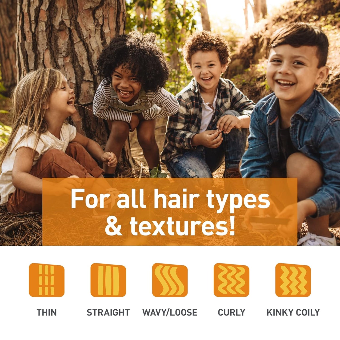 FuzzyDuck Kids Detangler & Leave-in Conditioner – Lightweight Moisturizer for Frizz Control & Curl Definition, Hydrates & Softens Dry Hair with Aloe, Sea Botanicals & Honey (Citrus Bamboo, 8oz)