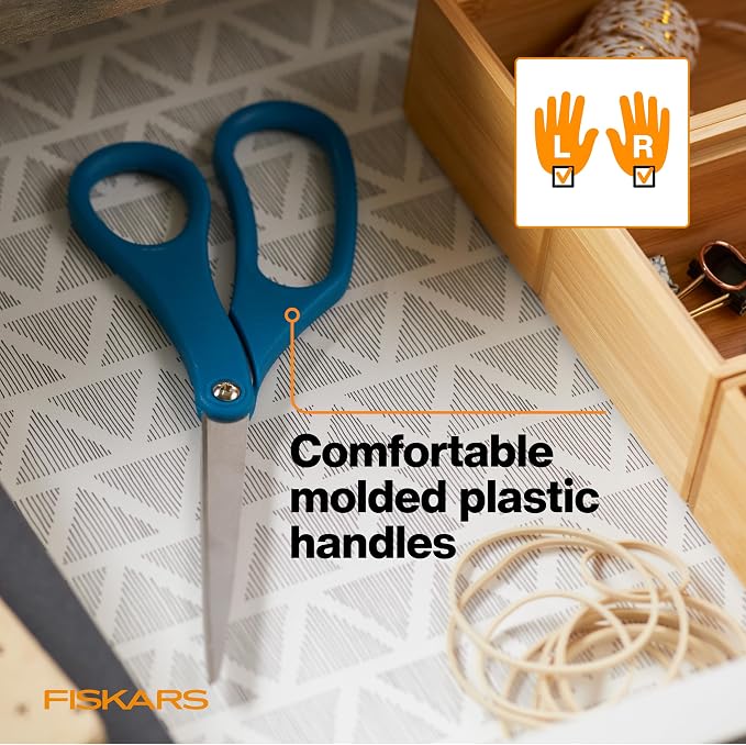 Fiskars 8" Stainless Steel All Purpose Scissors