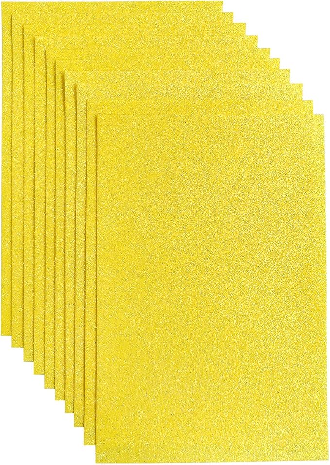 Jtnohx Glitter Felt Fabric, 8 x12 inches Felt Square Glitter