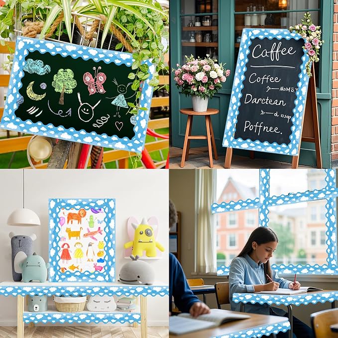 69 Ft Bulletin Board Borders, Straight Rolled Border Trim