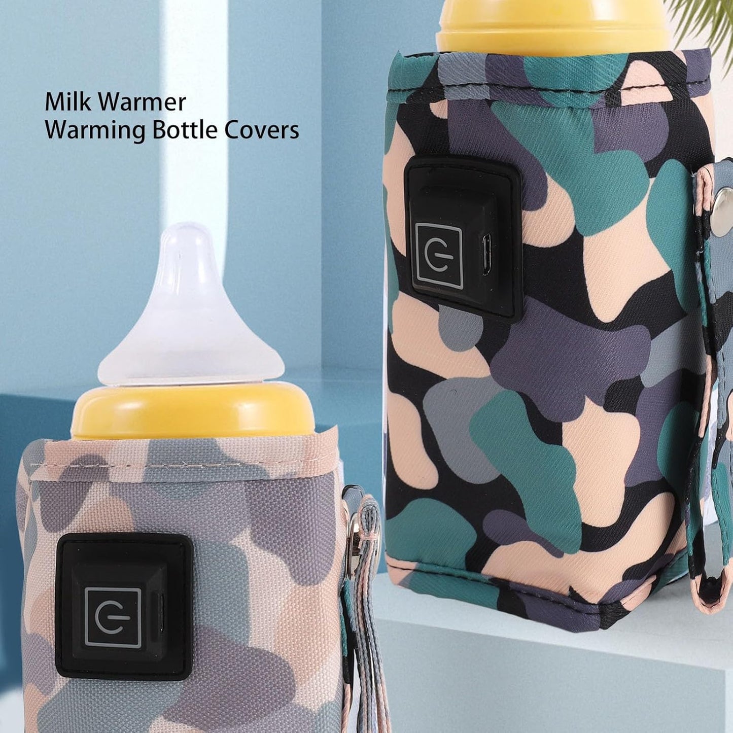 Portable Baby Bottle Warmer, USB Rechargeable Milk Warmer Bag for Baby Formula, Breastmilk, Universal Constant Temperature Baby Water Warmer Milk Heat Keeper for Travel, Home