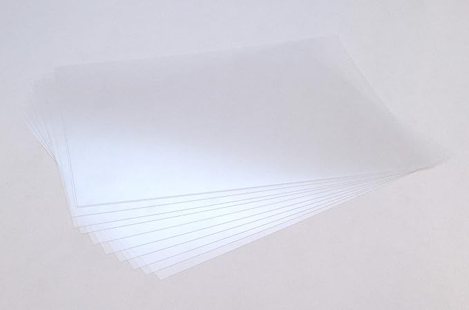 Grafix Dura-Lar 0.007" Film, Ultra Clear, Glossy 8.5"x11", Mylar/Acetate
