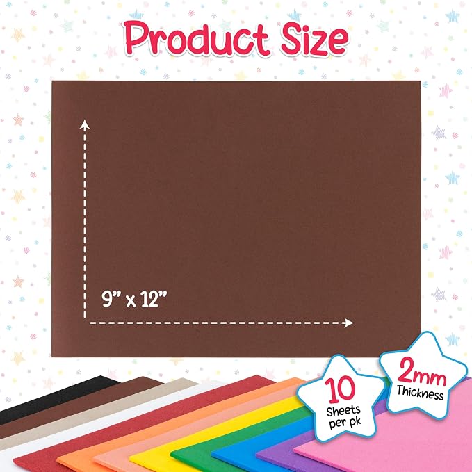 Hygloss Craft Foam Sheets