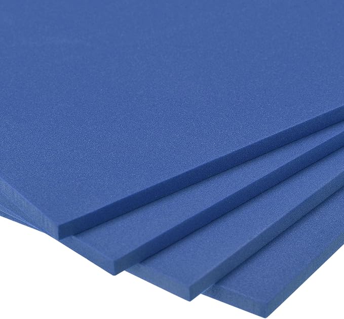 uxcell Blue EVA Foam Sheets 10 x 10 Inch 5mm Thickness