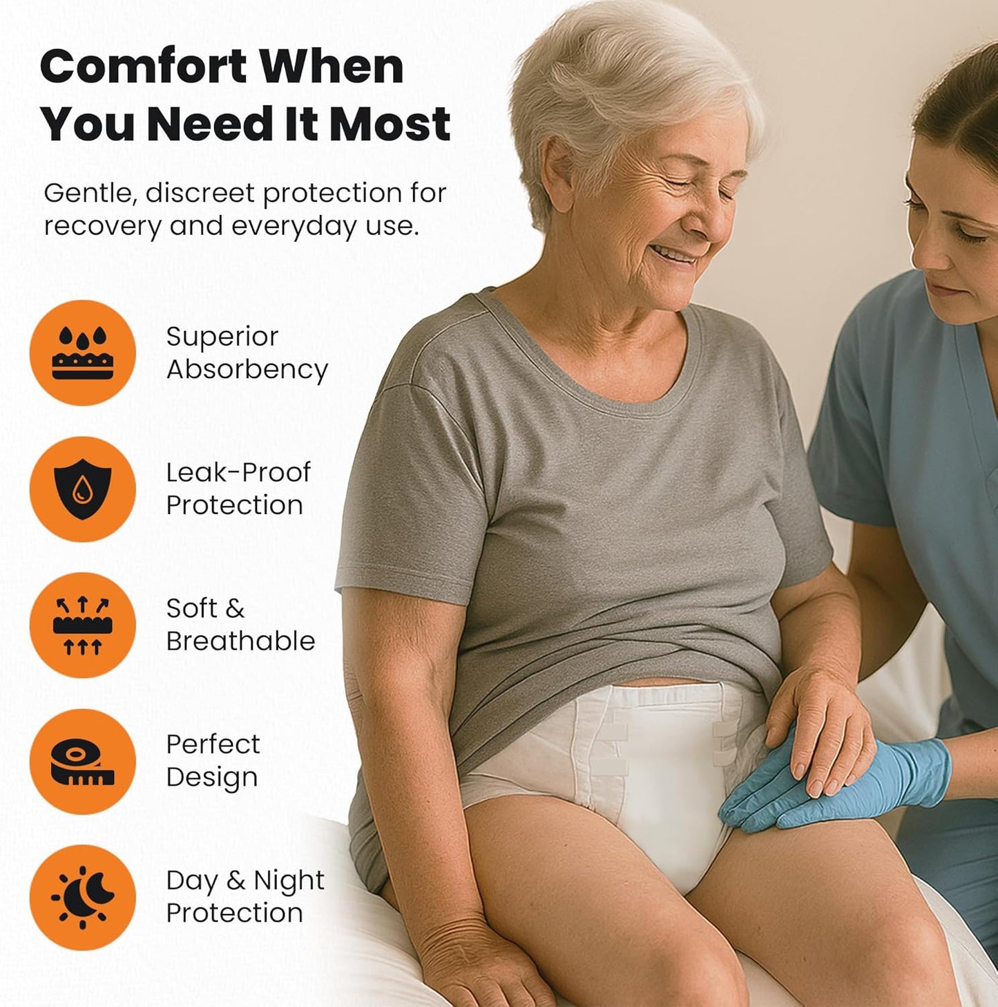 QualityCost Adult Incontinence Underwear Briefs with Tabs, 10Pack, Unisex Heavy Duty Briefs, Maximum Absorbency, Leak Proof, Disposable Pull-Ups for Overnight Protection, Size 3XL (64-92 inch Waist)