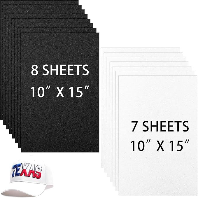 Innconee 15 Pcs Embroidery Foam 3mm Thick 10 x 15 Inch 3D Puffy EVA Foam Sheets
