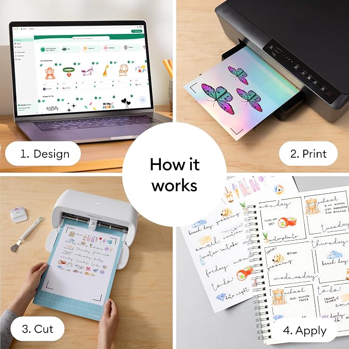 Cricut Silver Vinyl Sticker Paper | Printable Stickers
