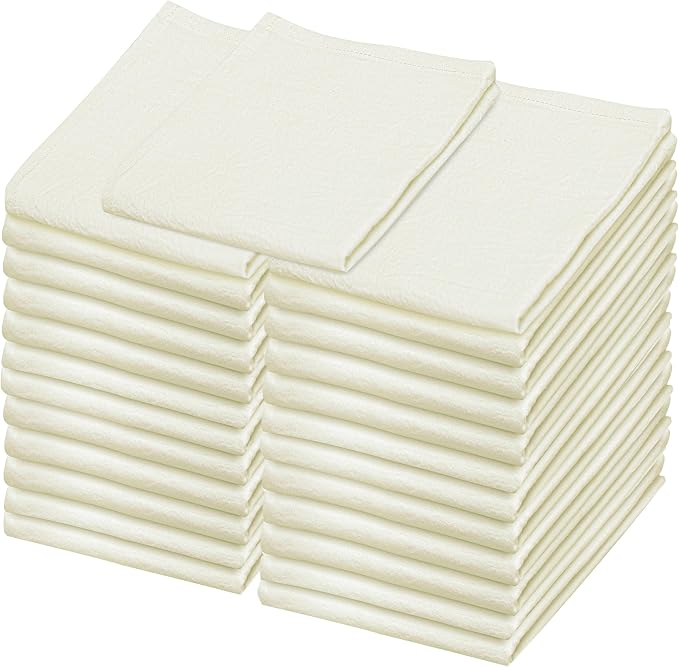 Flour Sack Towels – 24 Pack Cotton Kitchen Dish Towel, Tea Towels