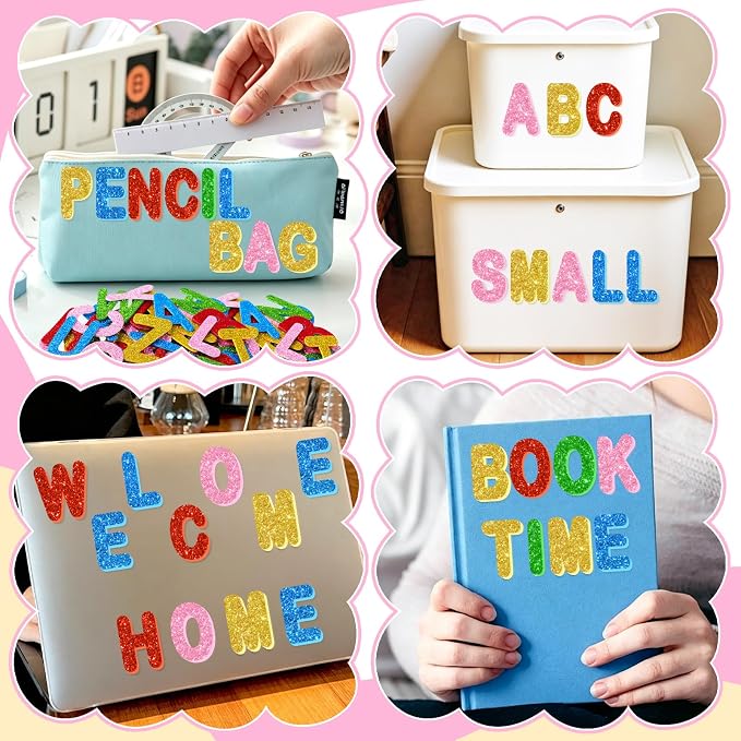 2 Inch Large Foam Letter Stickers Glitter Big Font
