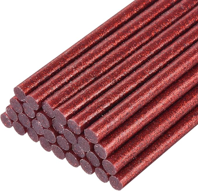 uxcell 30pcs Full Size Hot Glue Gun Sticks 8-inch x 0.27-inch High Sticky Small
