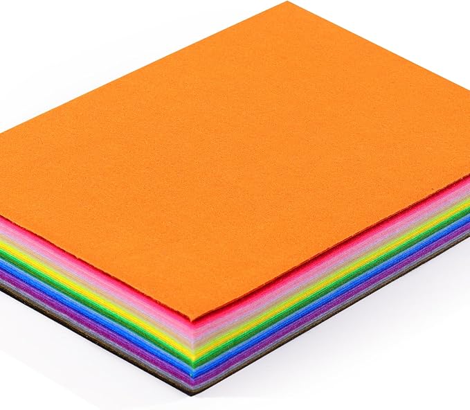 40 PCS Assorted Colors Soft Nonwoven Felt Sheets