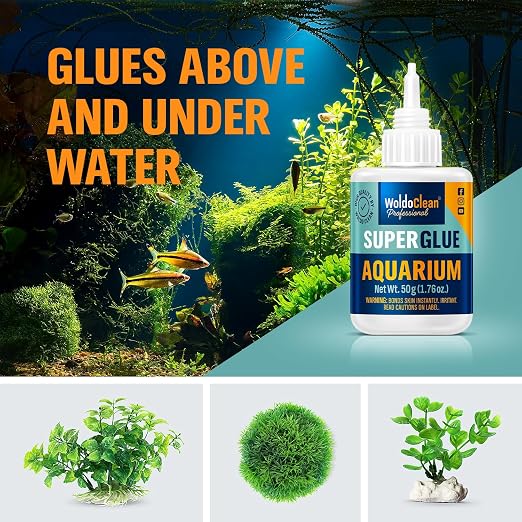 WoldoClean Aquarium Super Glue Gel 50g Fish Safe