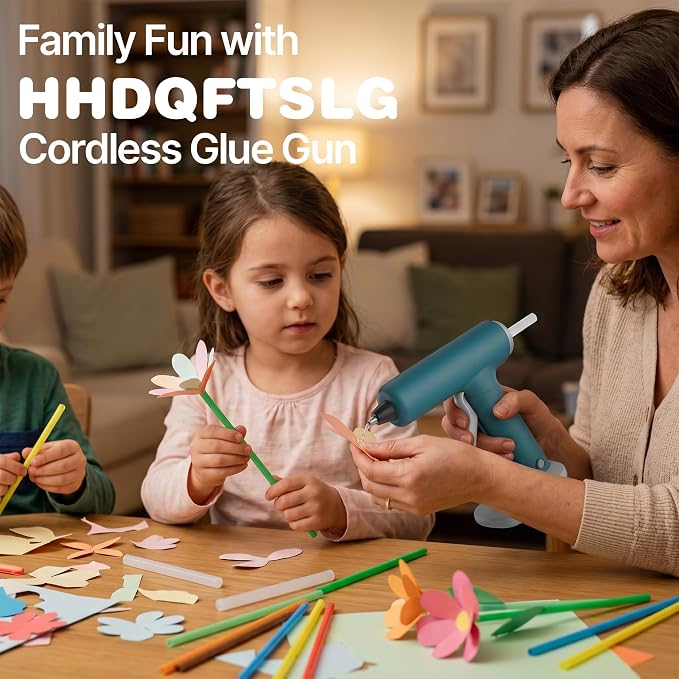 Cordless Hot Glue Gun, Fast Preheating