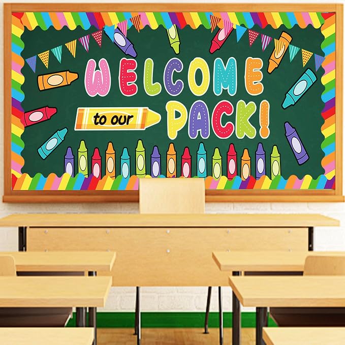 79 Pcs Welcome Back to School Bulletin Board Decorations | Welcome to Our Pack