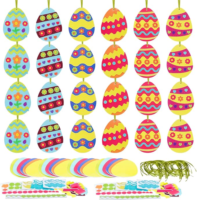 Fennoral 24 Pack Easter Egg Craft