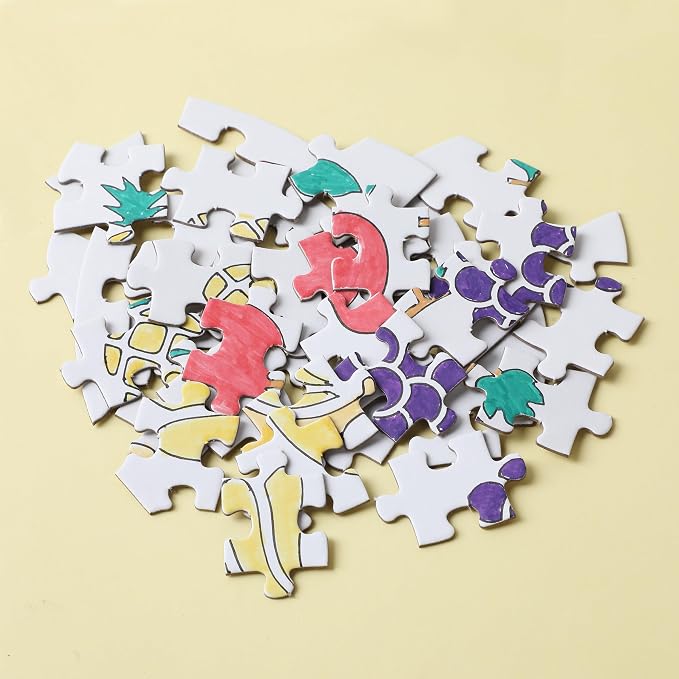 Mr. Pen- Blank Puzzle Bulk, 12 Pack, 40 Pieces/Pack, 9.3" x 6.2" | Heart Shaped