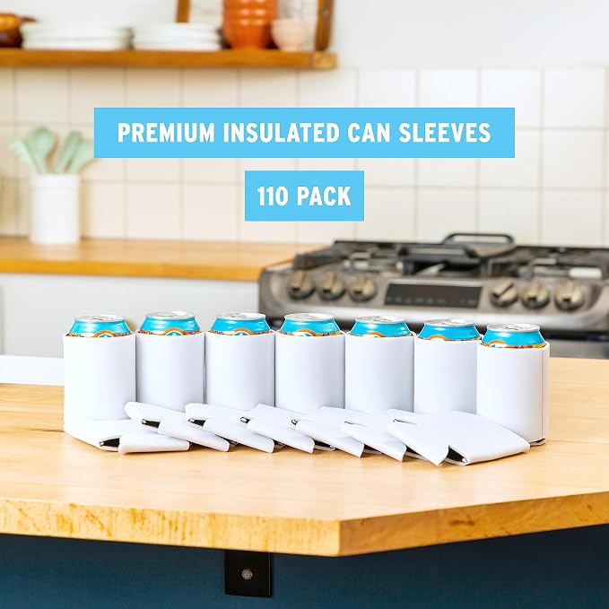 Blank Beer Can Cooler Sleeves Soft Insulated Beer Can Coolies