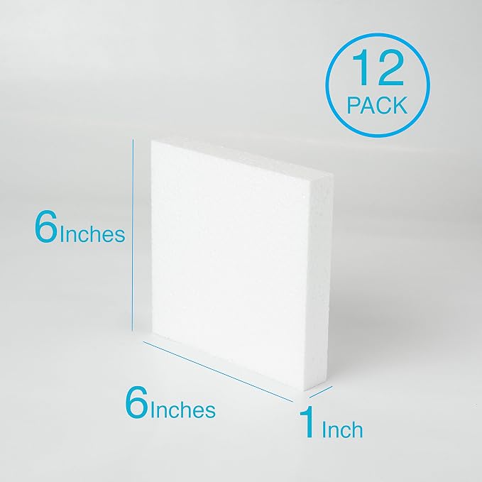 Silverlake 6x6x1 Craft Foam Squares