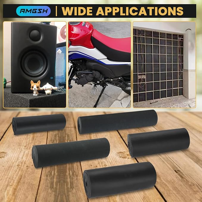 1/4" Thick X 13" Wide X 80" Closed-Cell Foam Neoprene Padding, Non-Adhesive