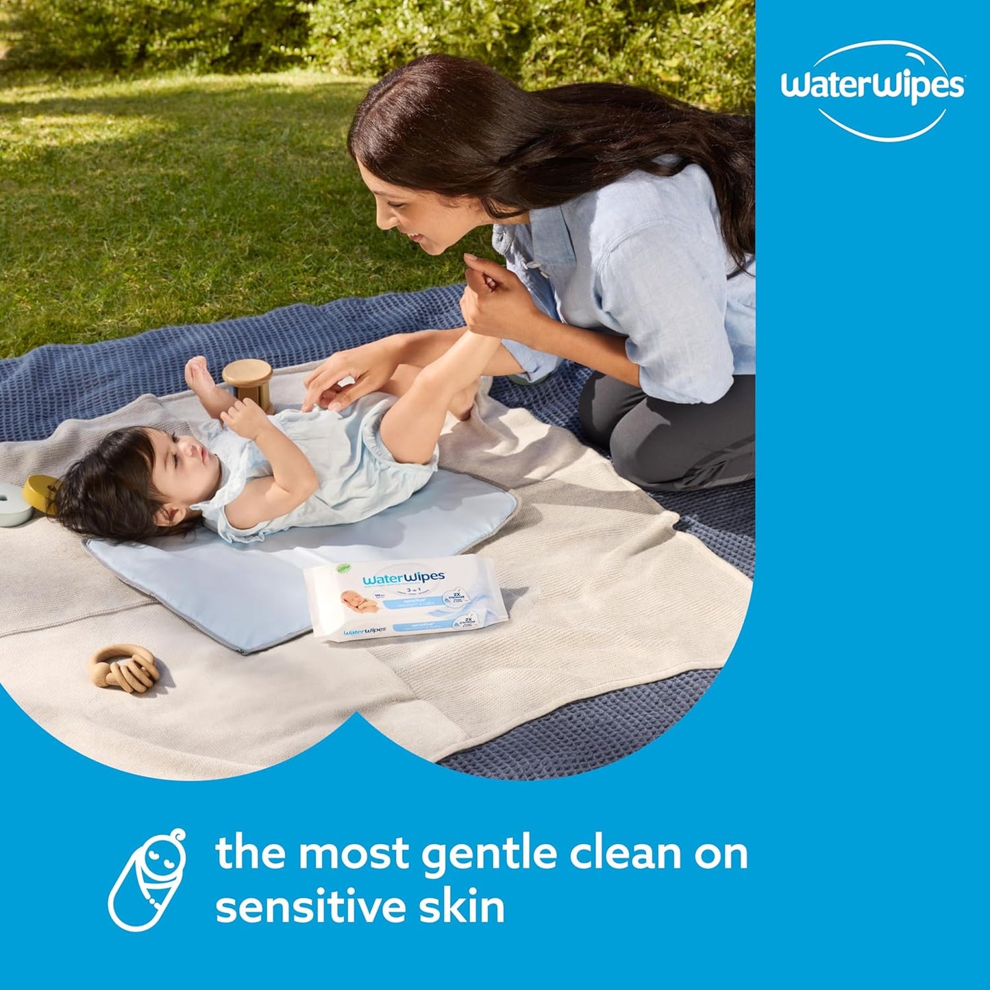 WaterWipes Bundle, Original 300 Count (5 packs) & XL Bathing Wipes 16 Count (1 pack), Plastic-Free, 99.9% Water Based Wipes, Unscented, Hypoallergenic for Sensitive Skin, Packaging May Vary