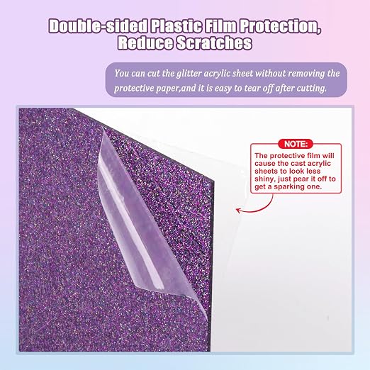 Adrattnay Glitter Acrylic Sheets