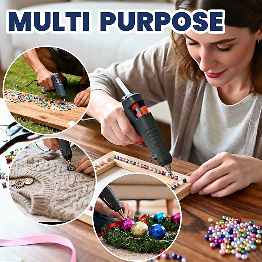 ADHES Mini Size 0.43" x 4" Hot Glue Gun Sticks 100 Pack, and Home Projects