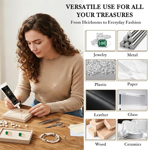 Jewelry Glue for Gemstones and Metal, 120ML Professional Grade Precise