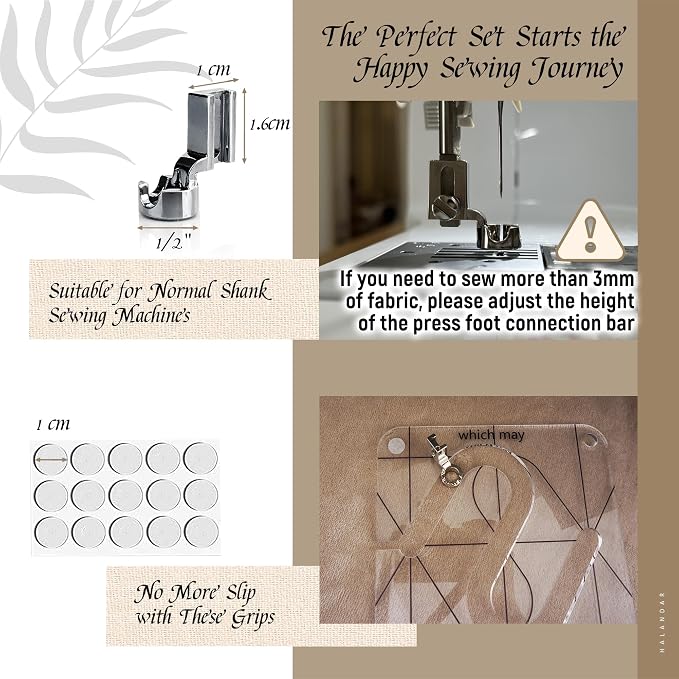6 Pcs Free Motion Quilting Template Series