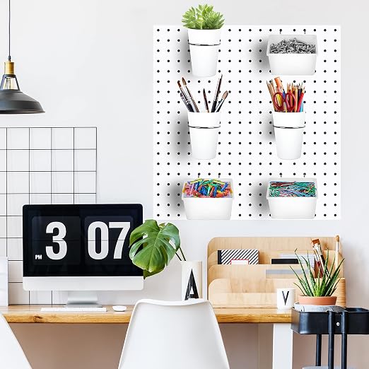 Kuhome 6 Sets Pegboard Bins Cups