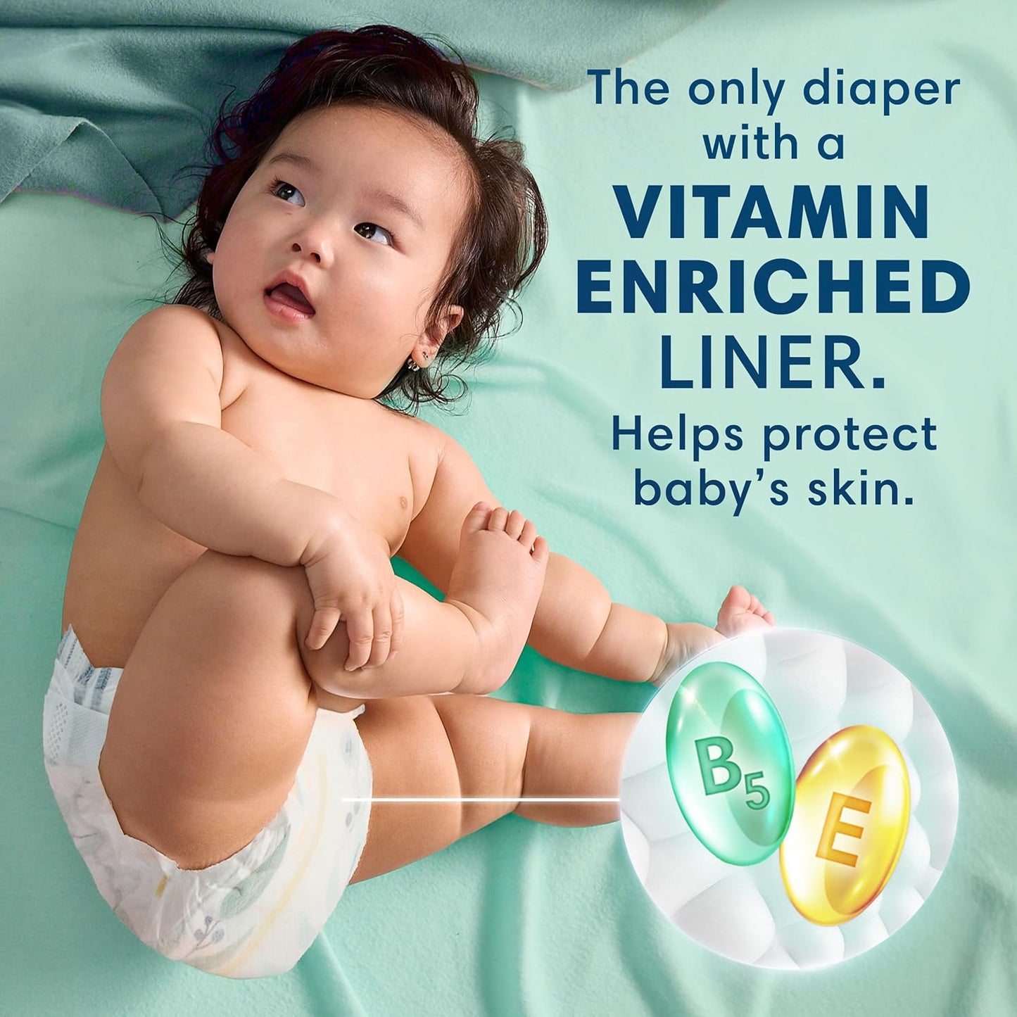 Pampers Pure Protection Baby Diapers, Size 3 (16-28 lbs), 116 Count, Up to 100% Leakproof, Premium Plant-based Skin Protection, Hypoallergenic Soft Diapers