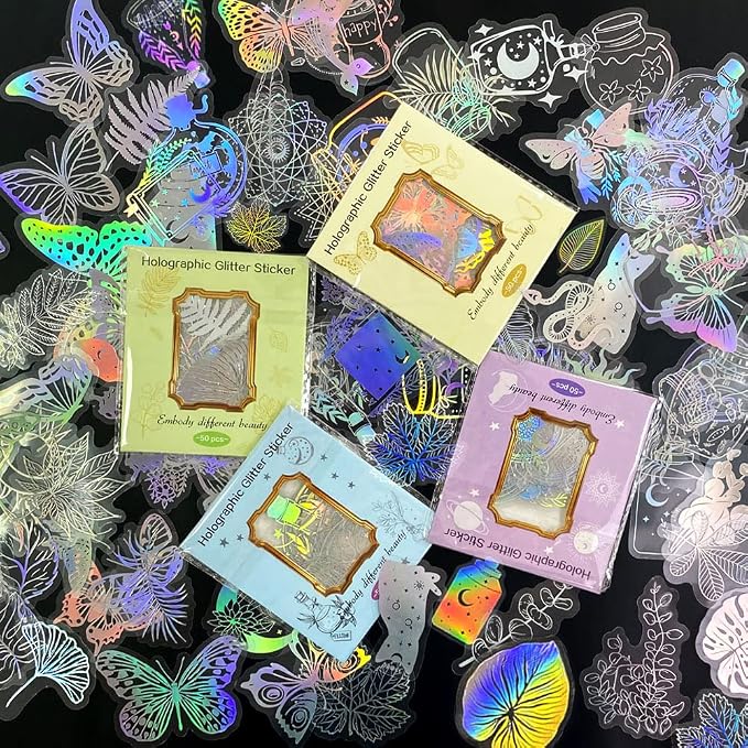 Yoksas Holographic Glitter Stickers