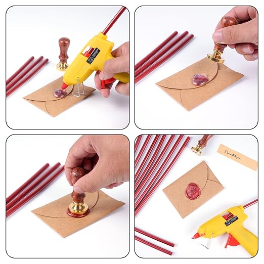 10 Pieces Sealing Wax Glue Sticks, 8 Inch Long Mini Hot Glue Gun Sticks