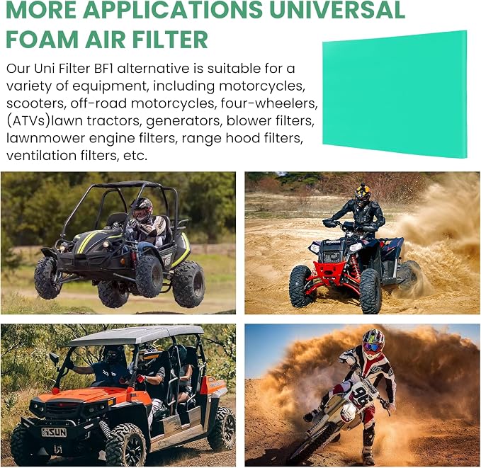 Zookpr 2 Pcs Small Engine Foam Air Filter Material