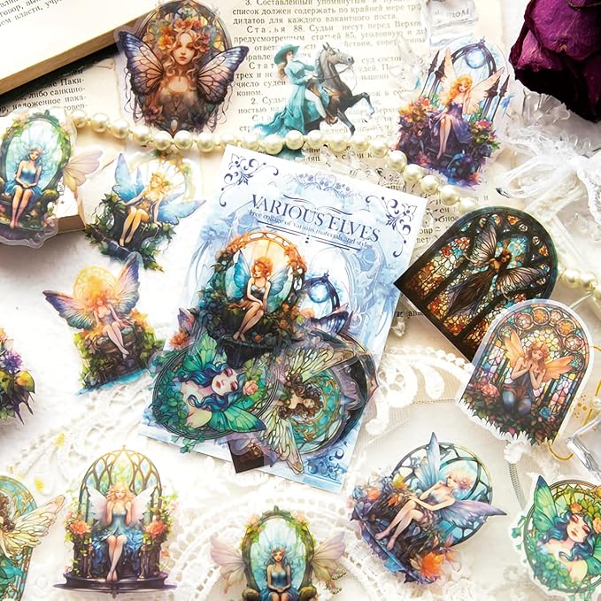 Yoksas Fantasy Butterfly Fairy Scrapbook Stickers