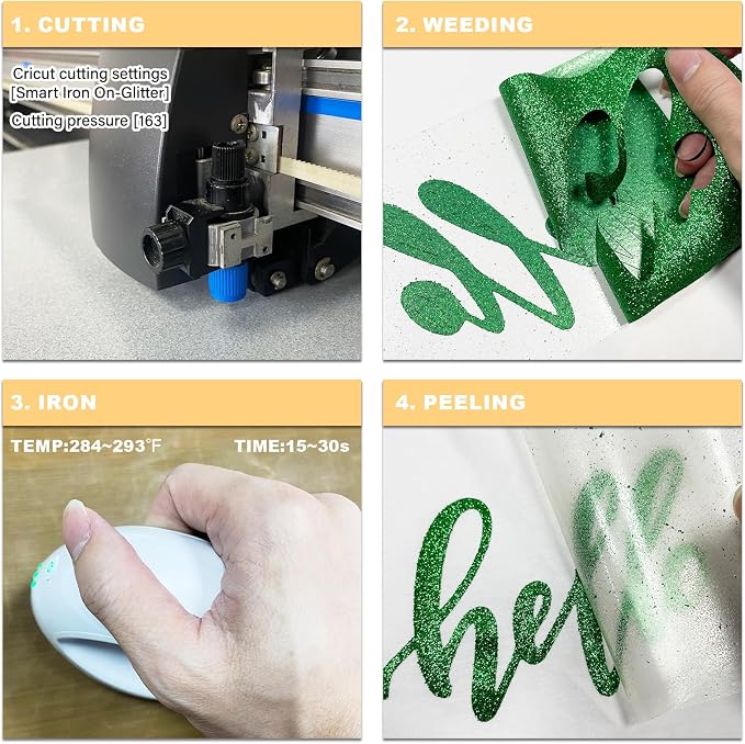 Glitter HTV Heat Transfer Vinyl Rolls