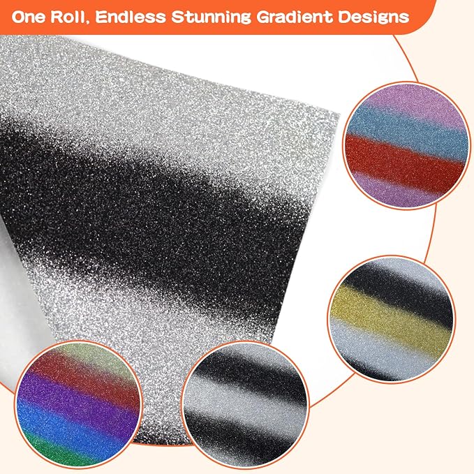 guangyintong Rainbow Glitter Heat Transfer Vinyl