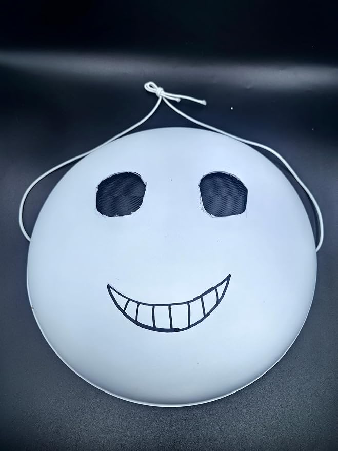 Plastic Craft Mask White Blank DIY Mask Base | Plain Paintable, Cosplay Costume