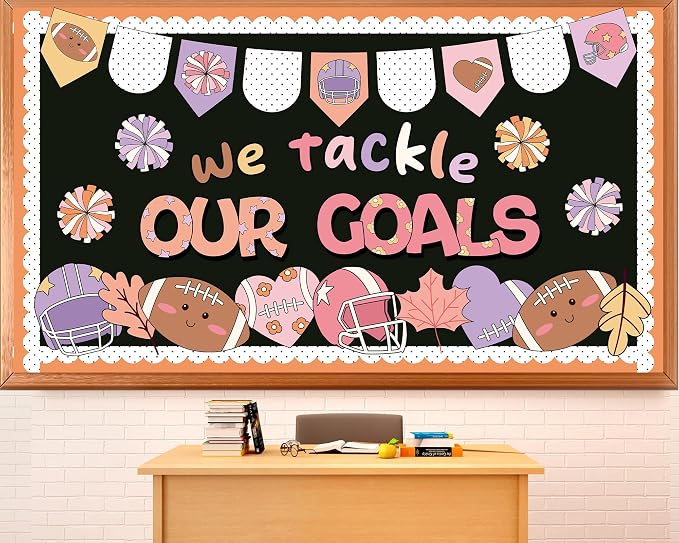 Thanksgiving Football Bulletin Board Team Spirit Autumn Sports Theme Party